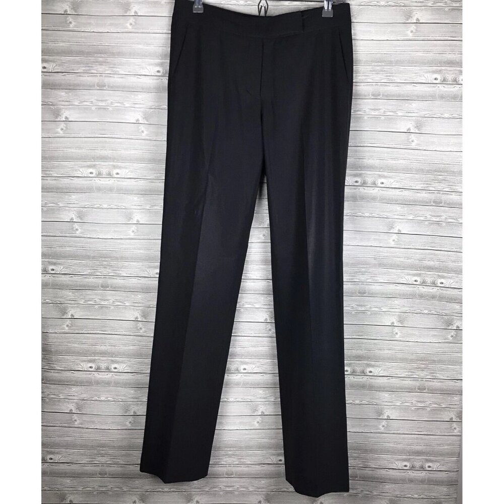 Boss By Hugo Boss Womens  Size 6 Black Wool Pants Office Trousers Quiet Luxury